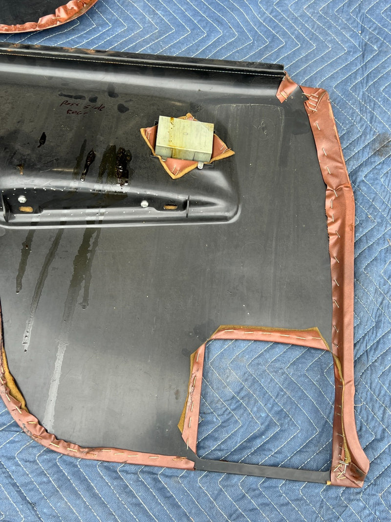 1967-1974 Volvo 140 142 Coupe Rear Right Left Door Card Trim Brown OEM #4849EM