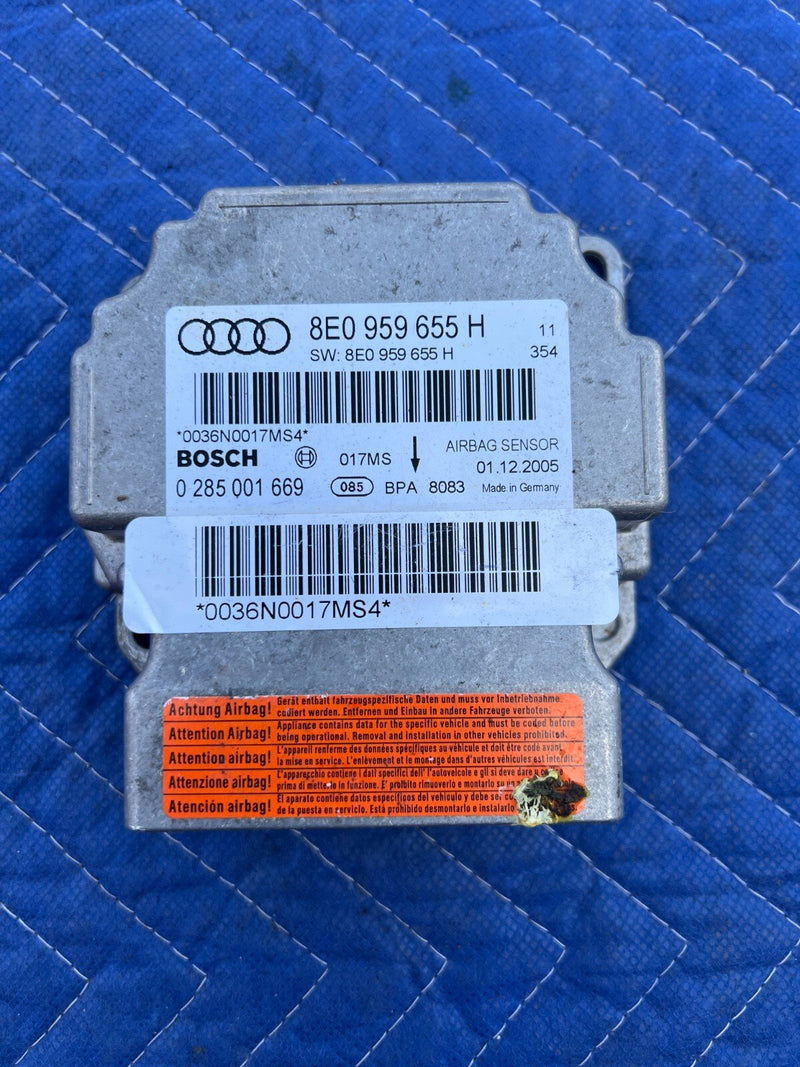 02-08 Audi A4 S4 B6 Sedan Bosch Body Control Unit Module 8E0959655H OEM #184EM