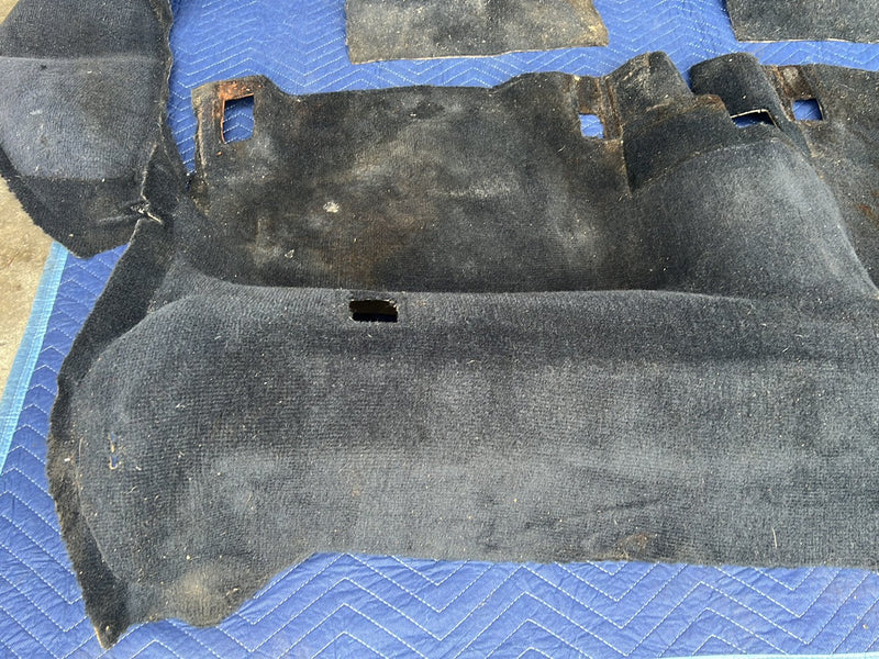 1990-1992 Volvo 740 745 940 Wagon Only Molded Carpet Set Black OEM #6001EM