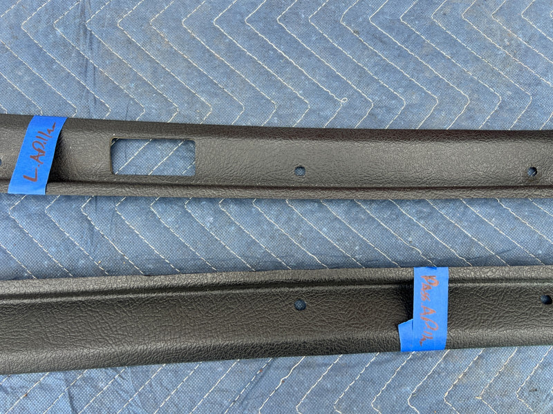 1967-1974 Volvo 140 142 144 145 Right & Left A Pillar Trim Black Pair OE #4867EM