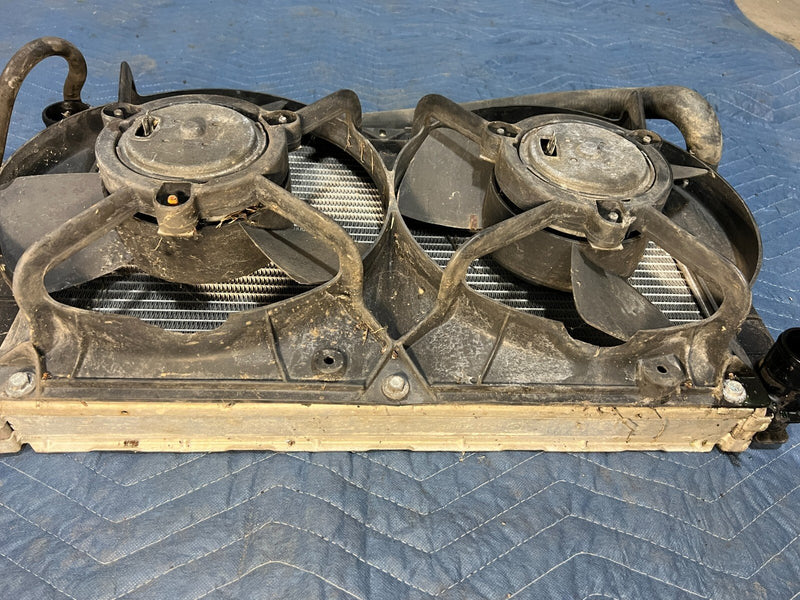 1983-1985 Porsche 944 Radiator & Cooling Fan Stack Pair Assembly OEM #2498EM