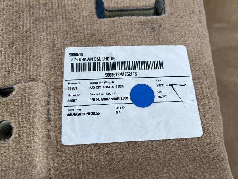 2011-2017 BMW X3 F25 Beige Complete Molded Carpet Set Front Rear OEM #2254EM