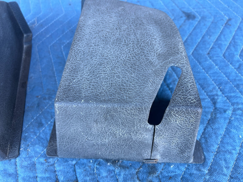 1986-1993 Volvo 240 244 *Sedan Only* Rear Seat Belt Trim Pair Gray OEM #4515EM