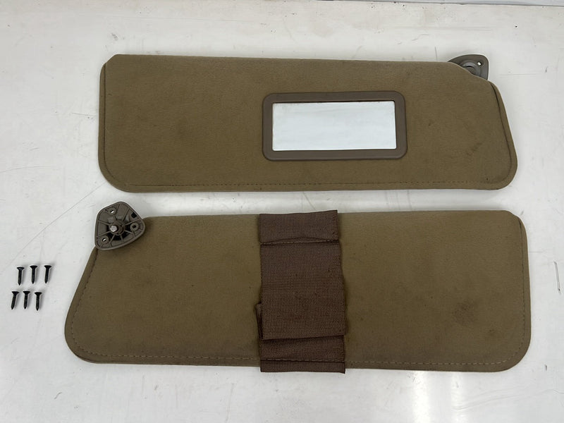1995-1998 Chevrolet Silverado GMT400 Right & Left Sun Visor Shade Pair OEM
