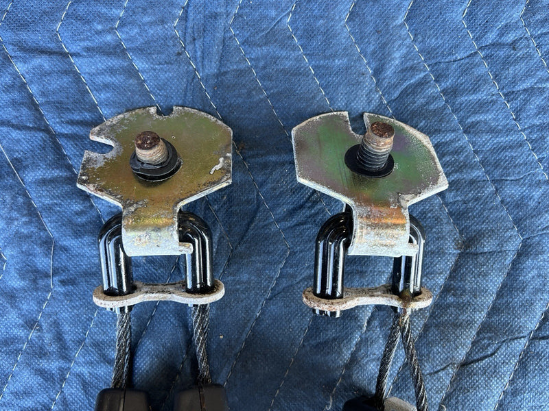 1998-2003 Jaguar XJR XJ8 X308 Rear Seat Belt Buckle Receiver Set Of 3 OEM #4702E