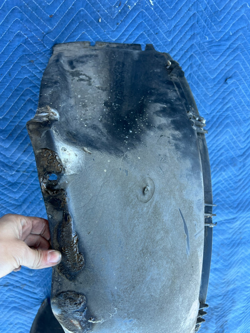 1986-1993 Volvo 240 244 Front Right & Left Wheel Well Liner Pair OEM #4312EM
