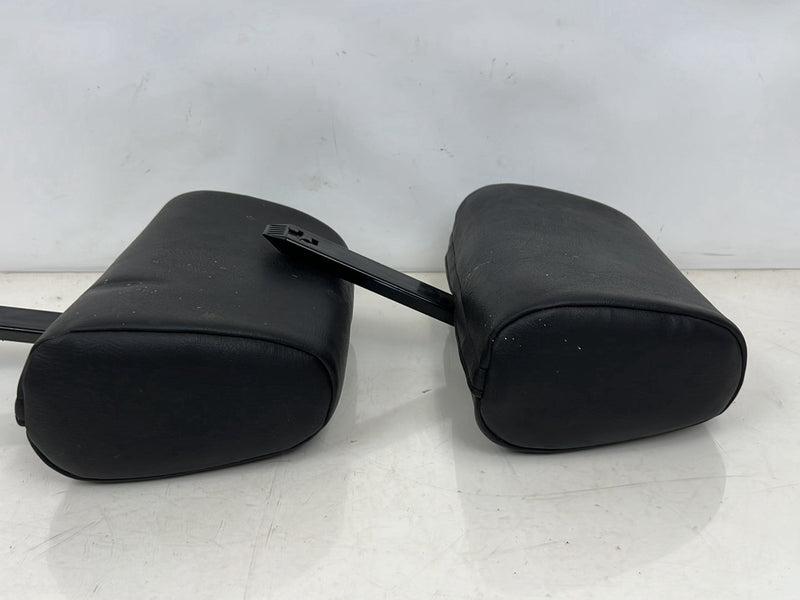 1990-1992 Volvo 740 745 940 Wagon Rear Black Leather Headrest Pair OEM #5864EM