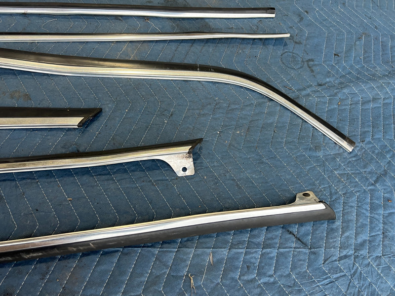 1986-1993 Volvo 240 244 *Sedan Only* Roof Gutter Molding Trim Chrome OEM #4471EM