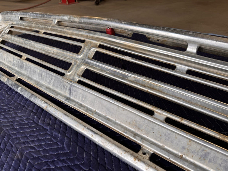 1972-1973 Dodge Truck Tin Front Grille D100 D200 Pickup Aluminum Trim OEM #4764E