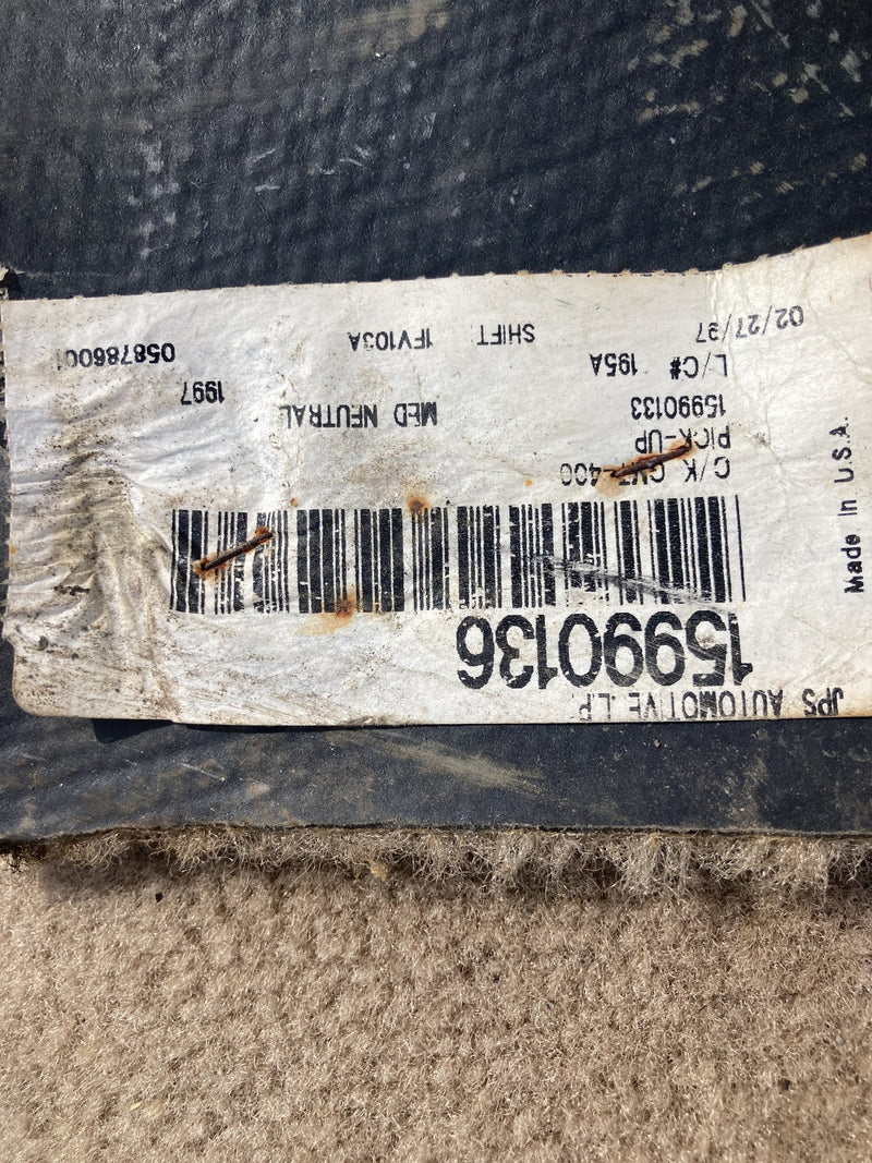 1995-1998 Chevrolet Silverado 2500 GMT400 Molded Carpet Set Reg Cab 15990136 OEM