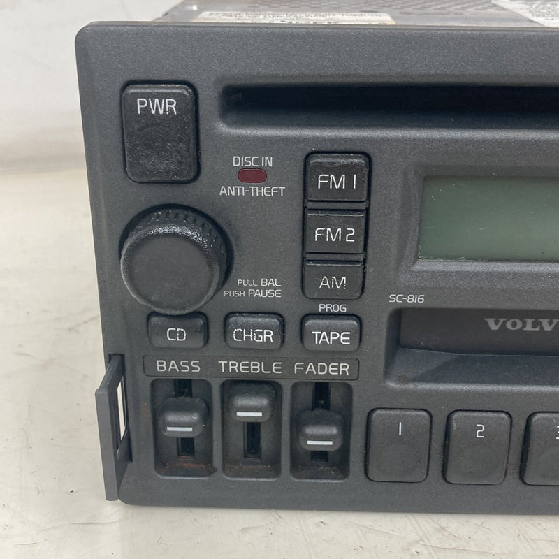 1998-2000 Volvo V70 S70 AM FM Stereo Radio CD Tape Player Head Unit OEM #5198M