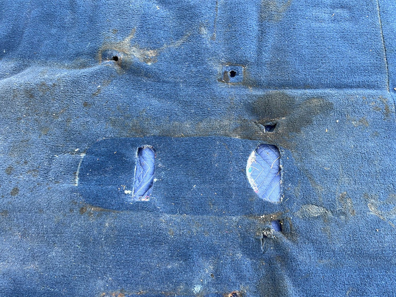 1988-1998 Chevrolet Silverado Ext Cab Blue Molded Carpet Full Set OEM #5496EM
