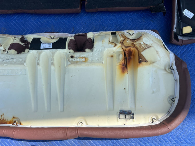 2011-2013 BMW X5 X5M E70 Complete Brown Leather Rear Bench Seat OEM #2138EM
