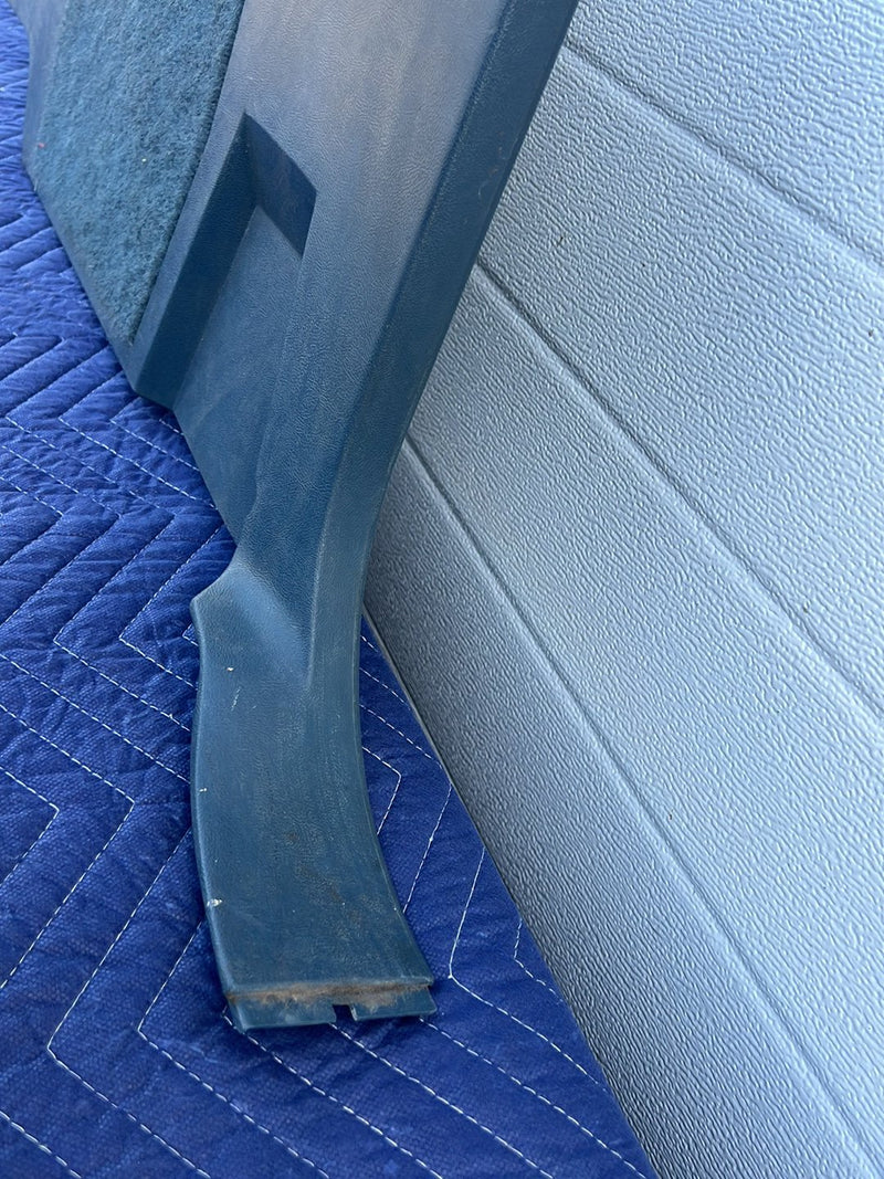 1995-1998 Chevrolet GMC K2500 Ext Cab Left Rear Panel Door Trim Blue OEM #5161EM