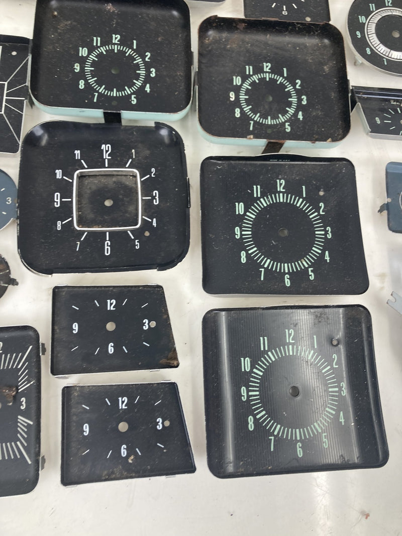 Lot of 50+ Automotive Clock Faces Steampunk Art Vintage OEM #5321M
