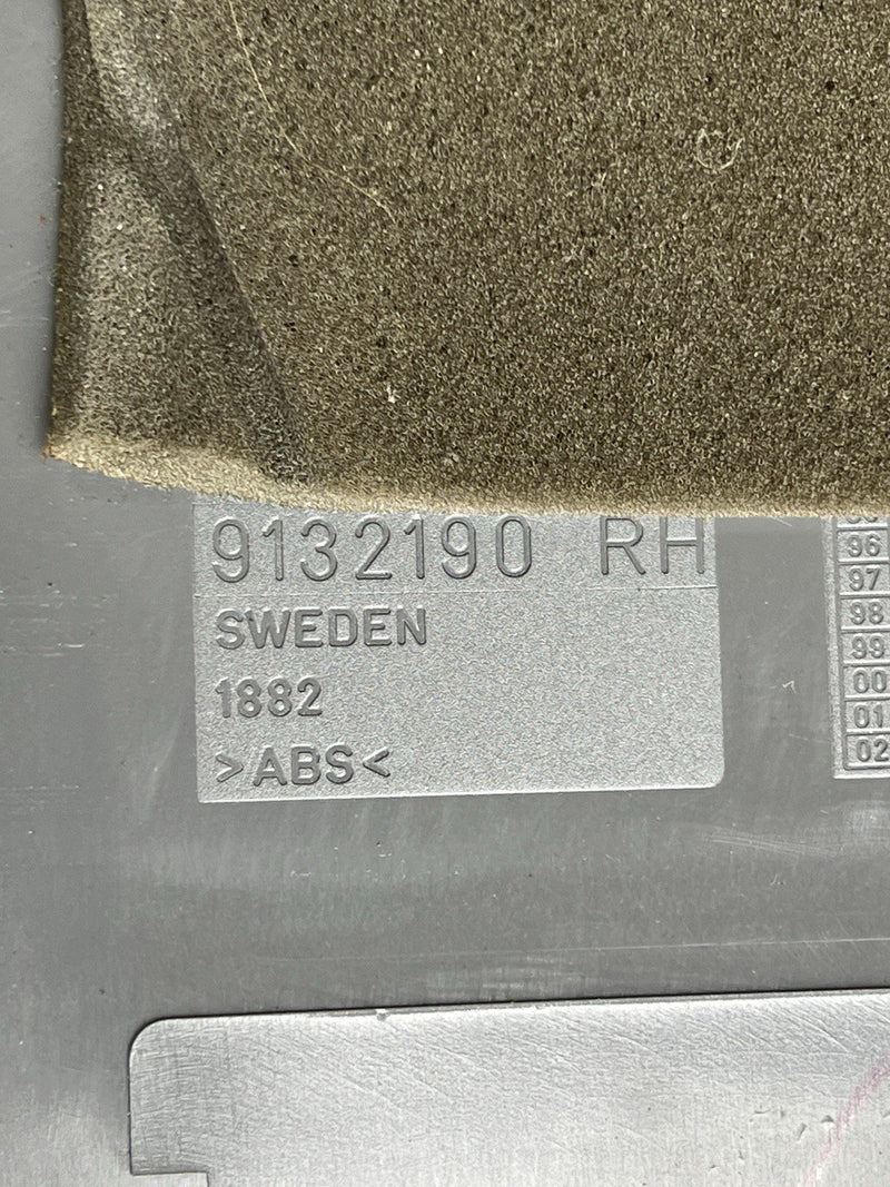 1993-1997 Volvo 850 850R Left & Right B Pillar Trim Charcoal Gray OEM #4437E