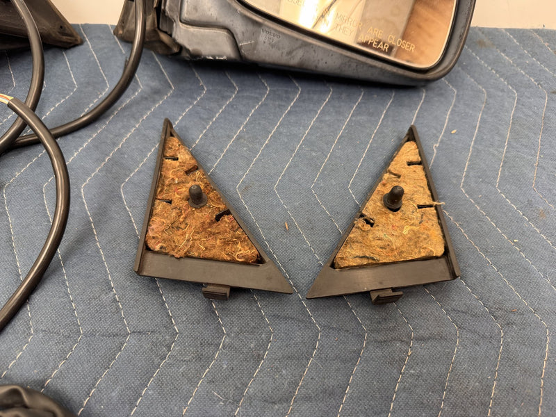 1986-1993 Volvo 245 240 244 Power Door Mirror Pair w/ Trim & Harness OEM #6511EM