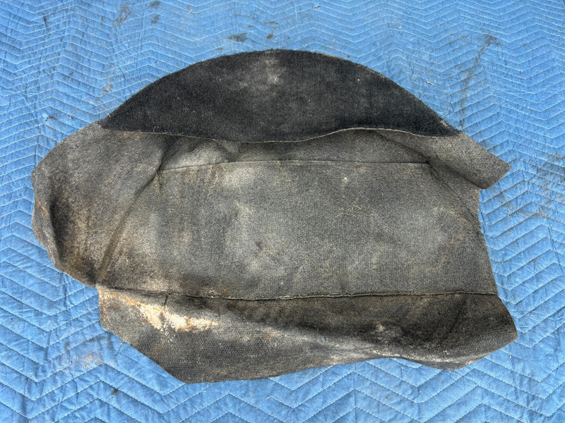1986-1993 Volvo 240 244 Rear Trunk Spare Tire Carpet Cover Black OEM #4497EM
