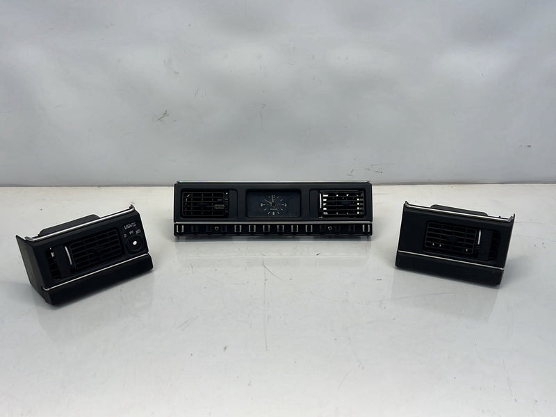 1975-1980 Volvo 244 240 Dash HVAC AC Heat Air Vent Set w/ Clock OEM #5293EM