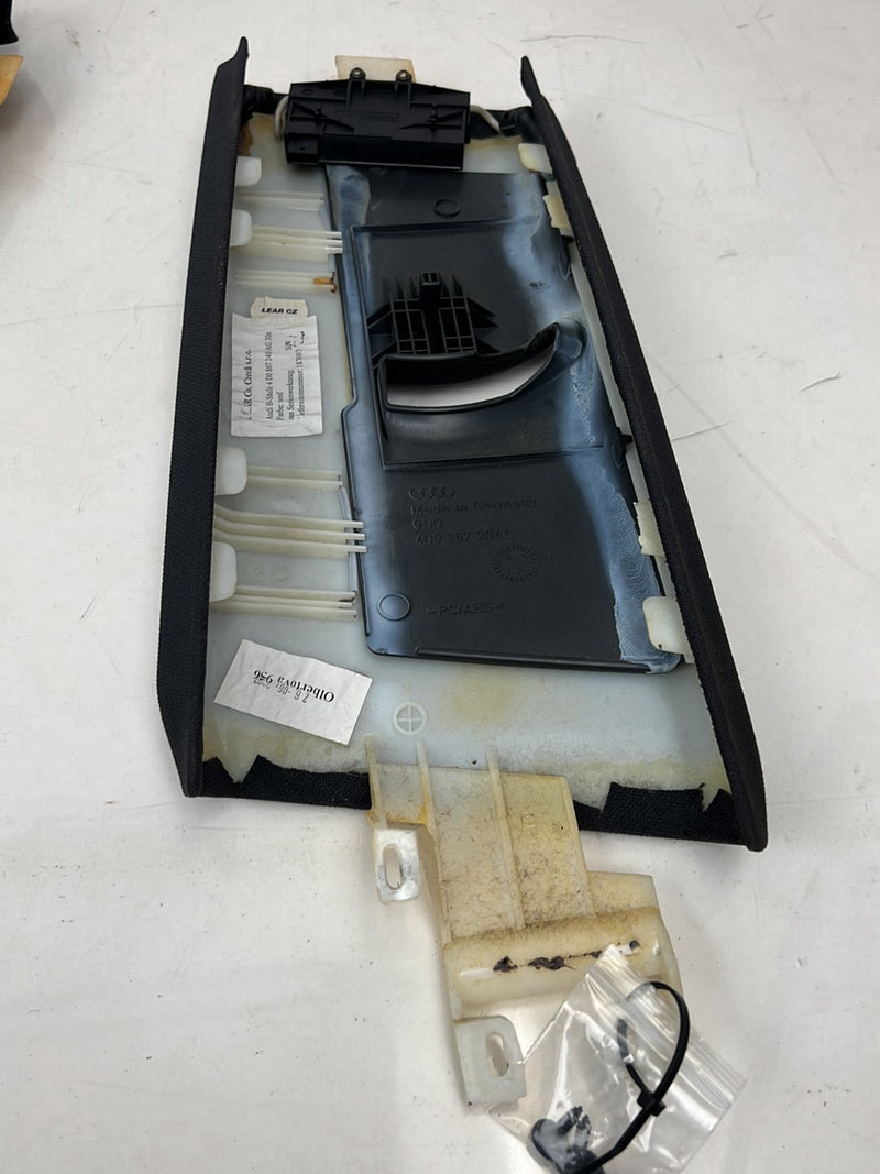 1996-2003 Audi S8 D2 A8 Upper Right & Left B Pillar Trim Pair Black OEM #6379EM