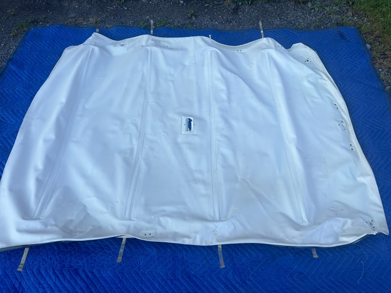1967-1974 Volvo 140 142 Coupe Complete Vinyl Overhead Headliner White OE #4892EM