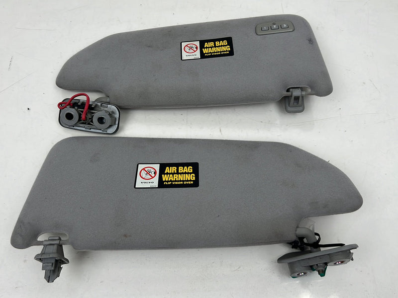 2004-2007 Volvo S60R V70R Front Right & Left Sun Visor Pair Gray Cloth 9454101 OEM #5759EM