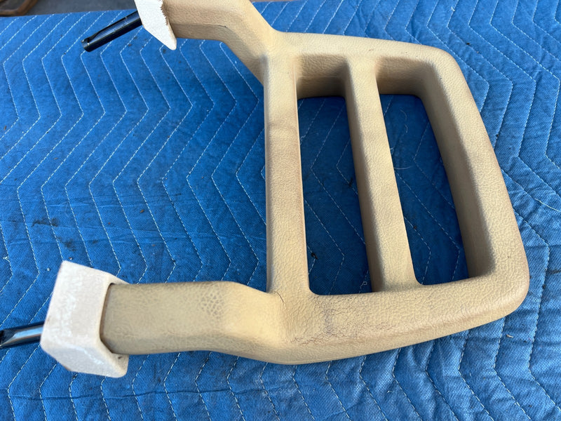 1986-1993 Volvo 240 244 Sedan Rear Right & Left Headrest Pair Tan OEM #4243EM