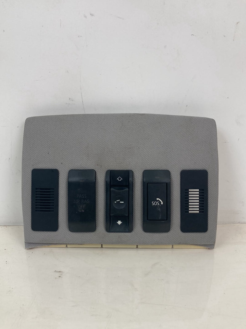 2003-2007 BMW 545i E60 Overhead Console Gray SOS 7037685 8380319 OEM #4937M