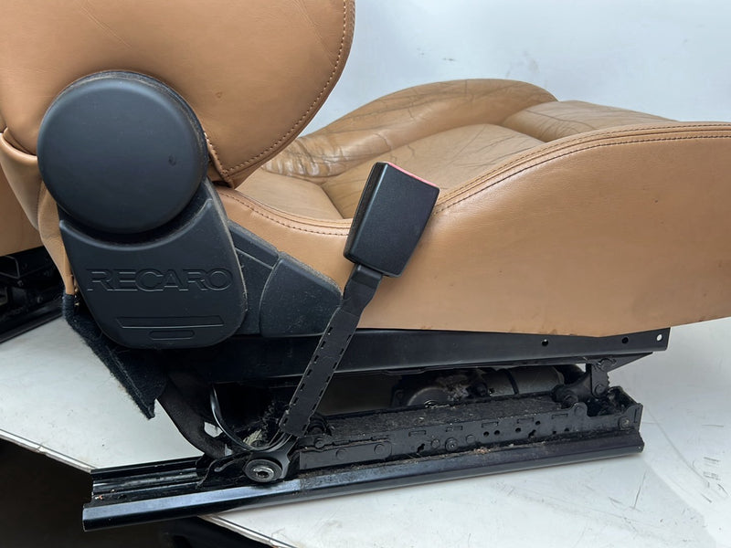 1996-2003 Audi S8 D2 A8 Front & Rear Recaro Caramel Leather Power Seat Set OEM #6384EM