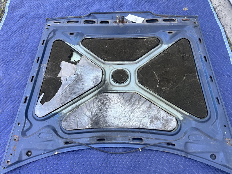 1975-1980 Volvo 244 Front Hood Panel Engine Bonnet Blue OEM #5435EM