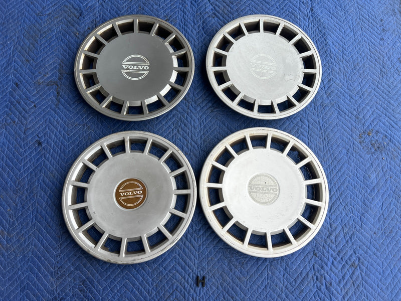 1989-1995 Volvo 740 940 Sedan Hub Cap Wheel Rim Cover Full Set of 4 OEM #3752EM