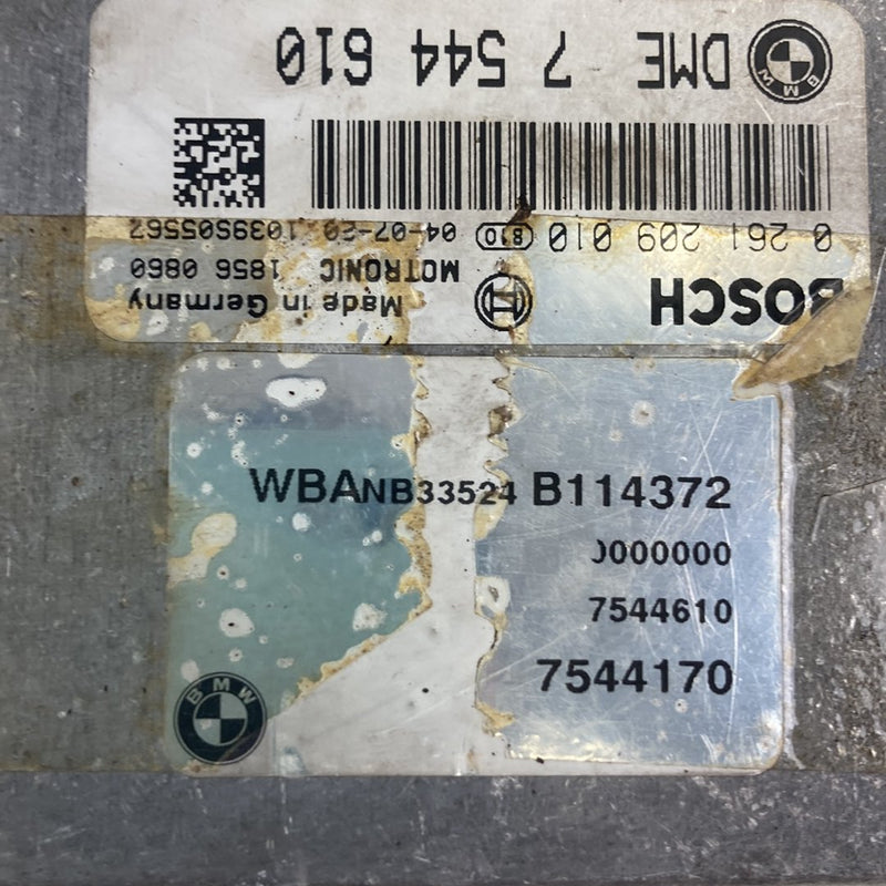 2003-2007 BMW 545i E60 Engine Control Module ECU N62 4.4L 7544610 OEM #4926M