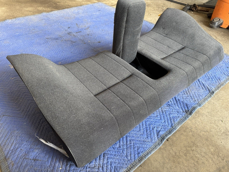 1986-1993 Volvo 240 244 Sedan Rear Seat Cushions Gray Cloth *NICE* OEM #4865E