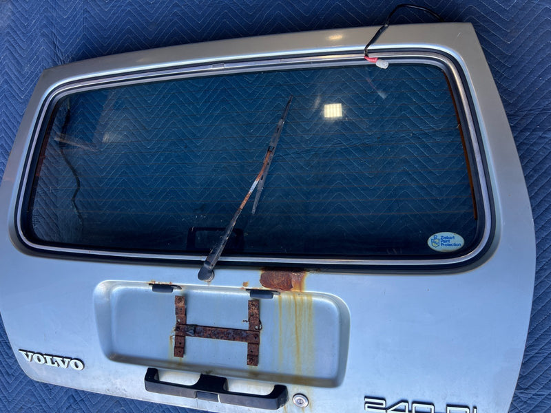 1986-1993 Volvo 240 245 Wagon Only Rear Hatch Lid Door Silver OEM #4141EM