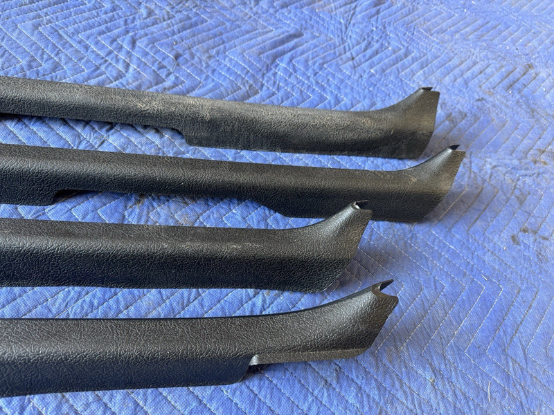 1986-1993 Volvo 240 244 Sedan Door Entry To Carpet Scuff Trim Panels OEM #4871E