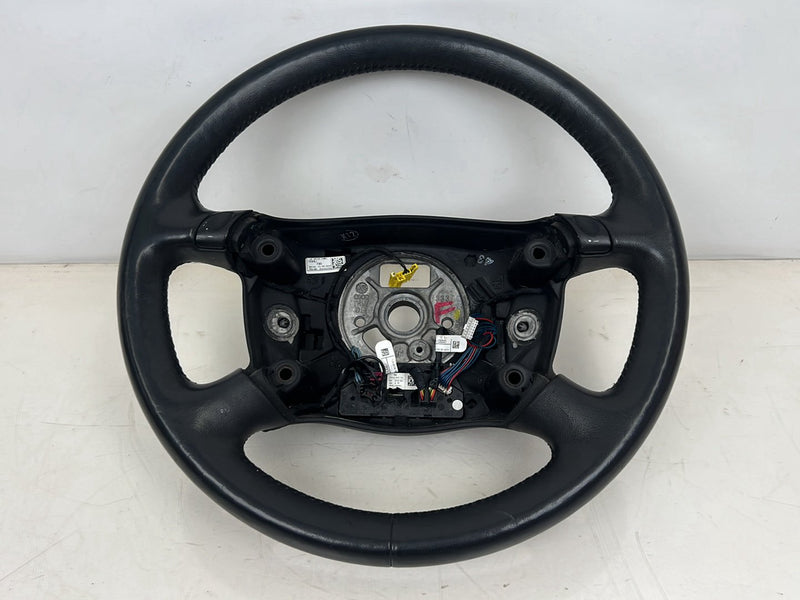 1996-2003 Audi S8 D2 A8 Black Leather Steering Wheel w/ Paddle Shift OEM #6439EM
