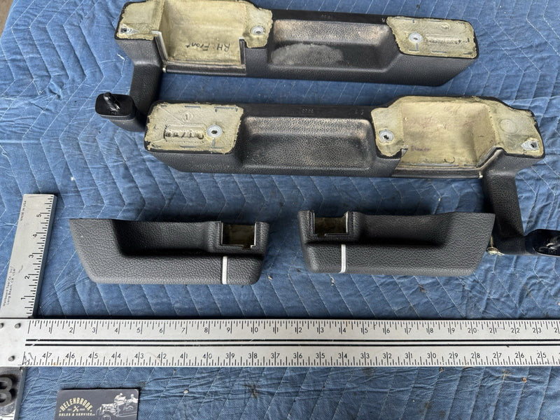 1986-1993 Volvo 240 244 Sedan Front & Rear Door Panel Armrest Set OEM #4836E