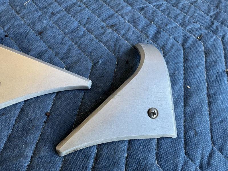 1986-1993 Volvo 240 244 Sedan Rear Upper Corner Roof Trim Pair OEM #4893E