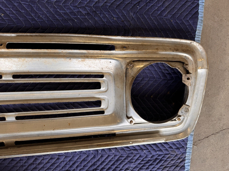1972-1973 Dodge Truck Tin Front Grille D100 D200 Pickup Aluminum Trim OEM #4764E