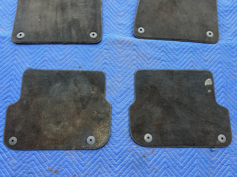 2005-2011 Audi A6 Black Carpet Floor Mat Set of 4 Front Rear LH & RH OEM #3397EM