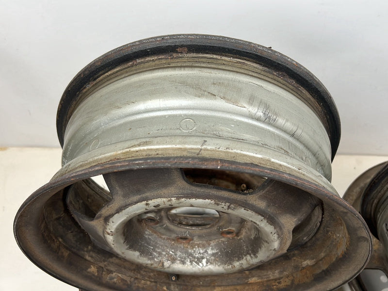 1975-1980 Volvo 244 240 14" Steel Wheel Rim Set of 4 5.5Jx14x20 OEM #5404EM