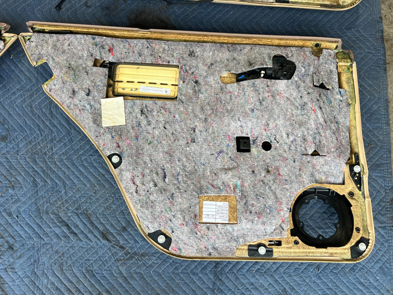1998-2003 Mercedes W210 E320 Wagon Door Card Trim Panel Tan Set of 4 OEM #4739EM
