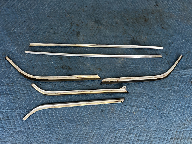 1986-1993 Volvo 240 244 *Sedan Only* Roof Gutter Molding Trim Chrome OEM #4471EM