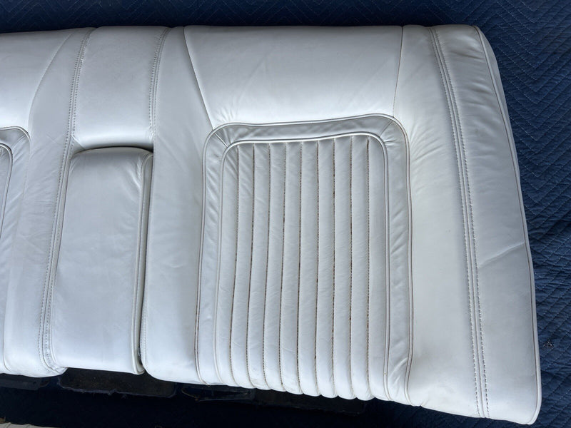 1980-1985 Cadillac Seville Rear Bench Seat White Upper & Lower Cushion OE #3345M