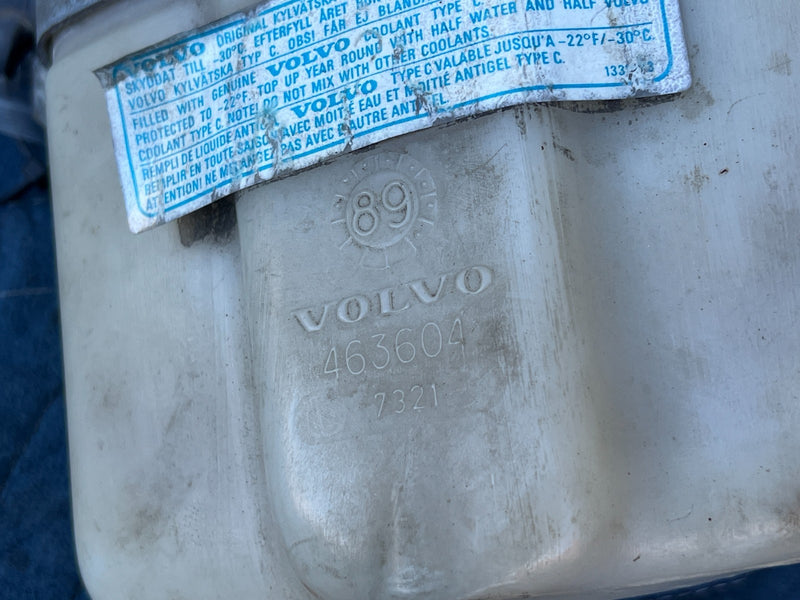 1986-1993 Volvo 240 244 245 Coolant Overflow Reservoir Tank 463604 OEM #4512EM