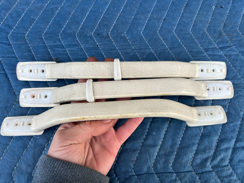 1986-1993 Volvo 240 244 Sedan Overhead Grab Handle Set of 3 White OEM #4196EM