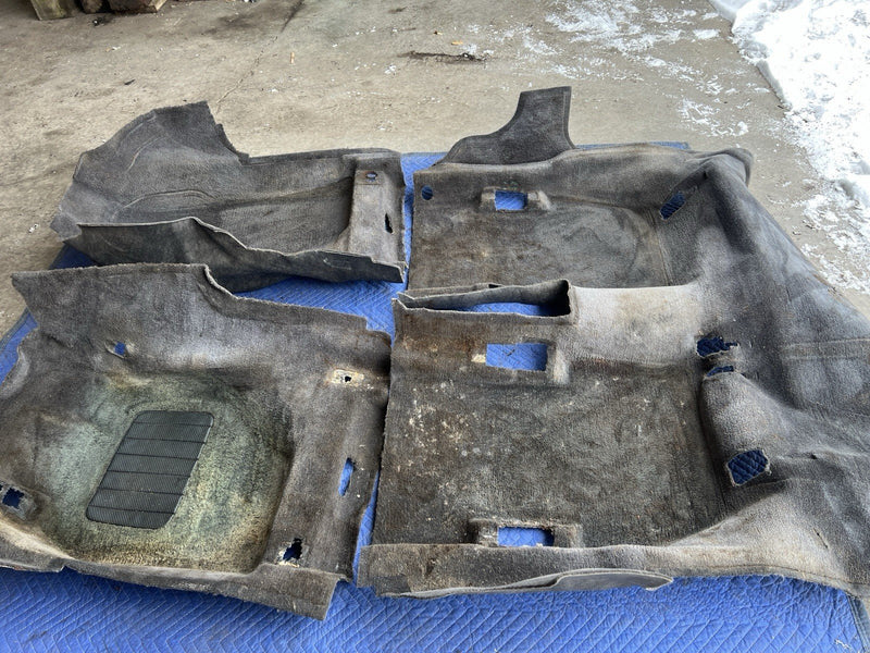 1993-1997 Volvo 850 850R Charcoal Molded Floor Carpet Set Wagon Only OEM #4426E