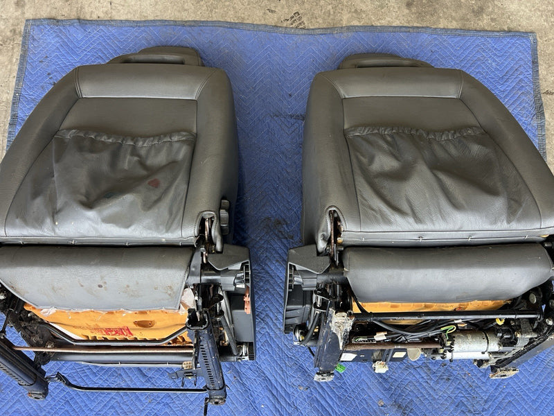 1993-1997 Volvo 850 850R Front Charcoal Seat Pair Left & Right OEM #4409E