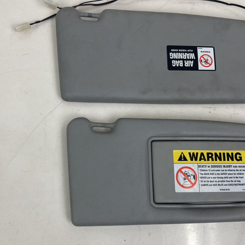 1998-2000 Volvo V70 S70 Left Right Sun Visor Shade Pair OEM #5177M