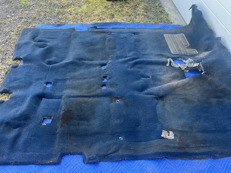 1988-1998 Chevrolet Silverado Ext Cab 4x4 Molded Carpet Set Dark Blue OE #5537EM